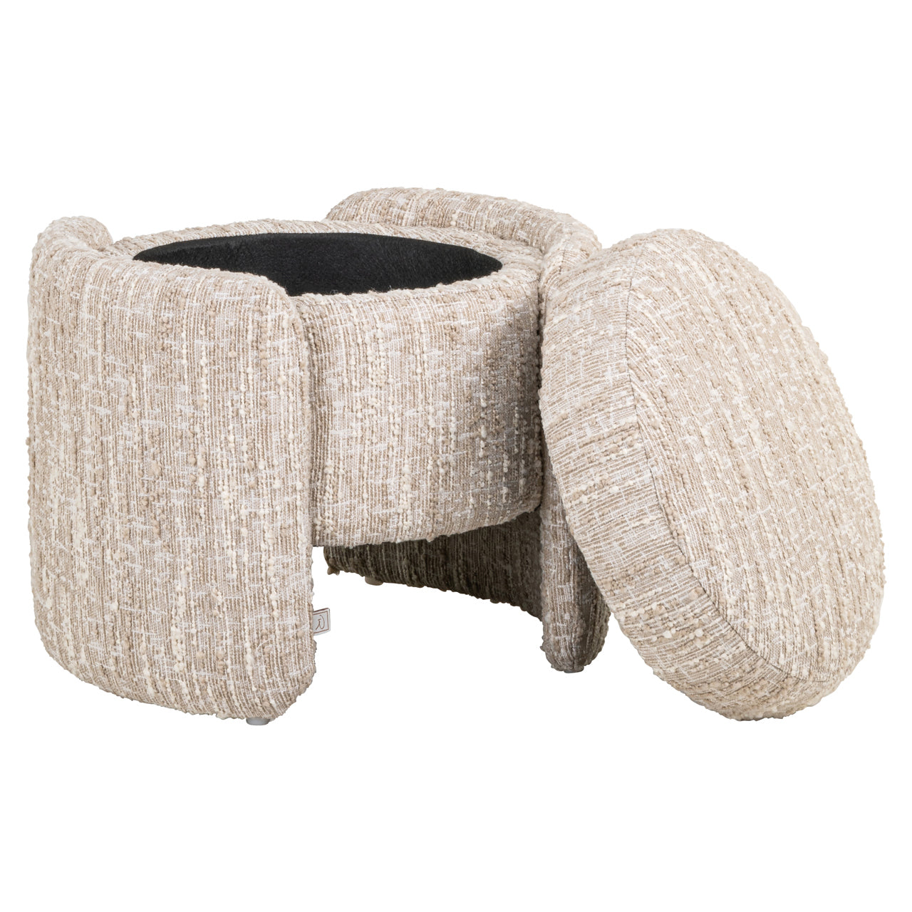 Poef Cupid - Beige angora