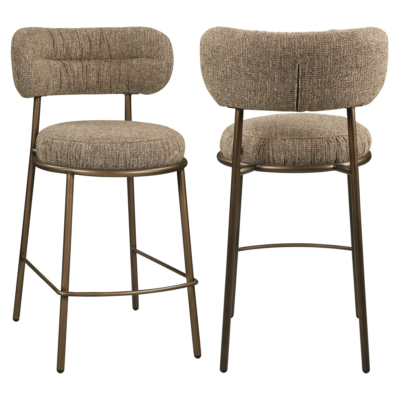 Barkruk Encanto - Laag - Bruin tweed