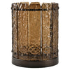 Windlicht Nuri S - Bruin glas
