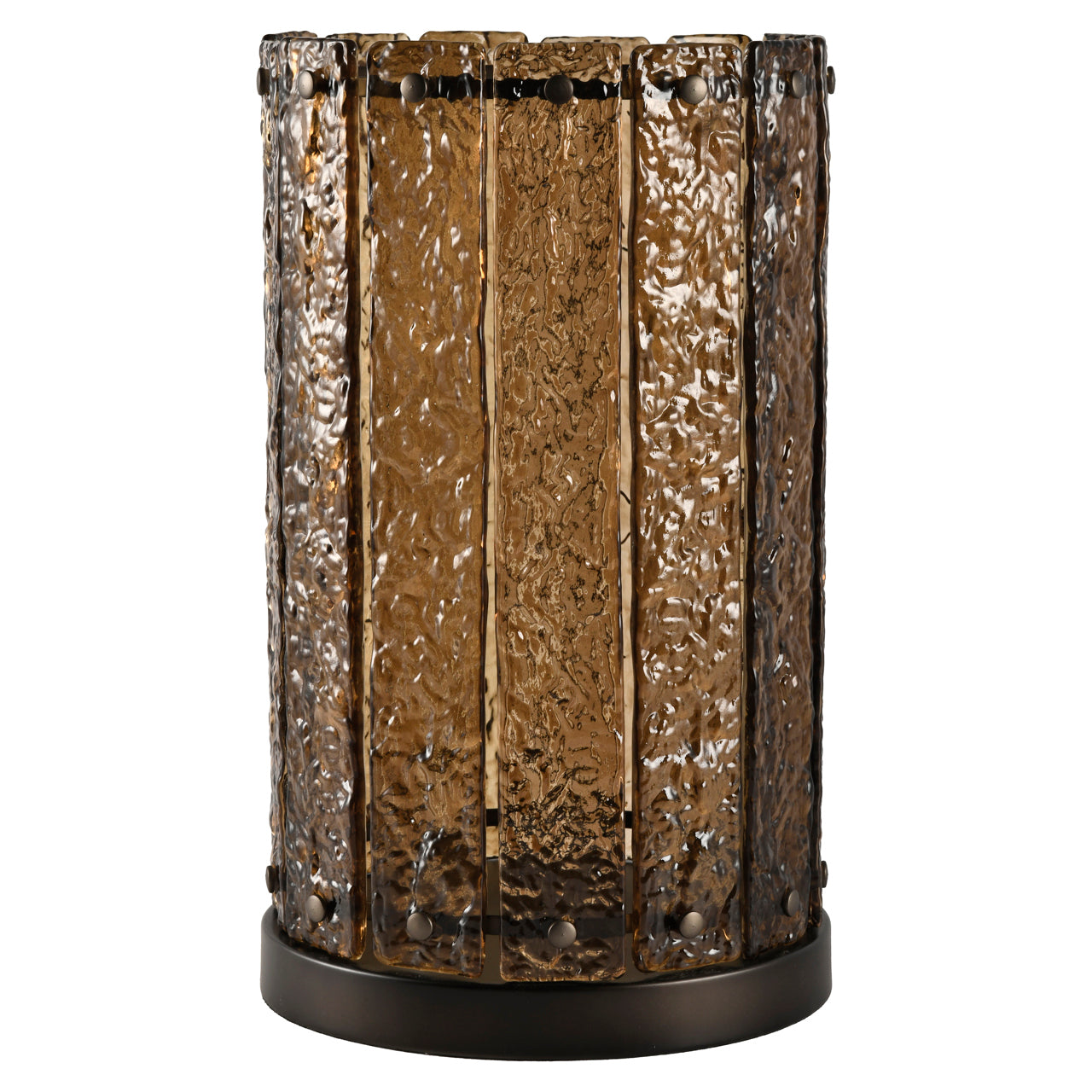 Windlicht Nuri L - Bruin glas