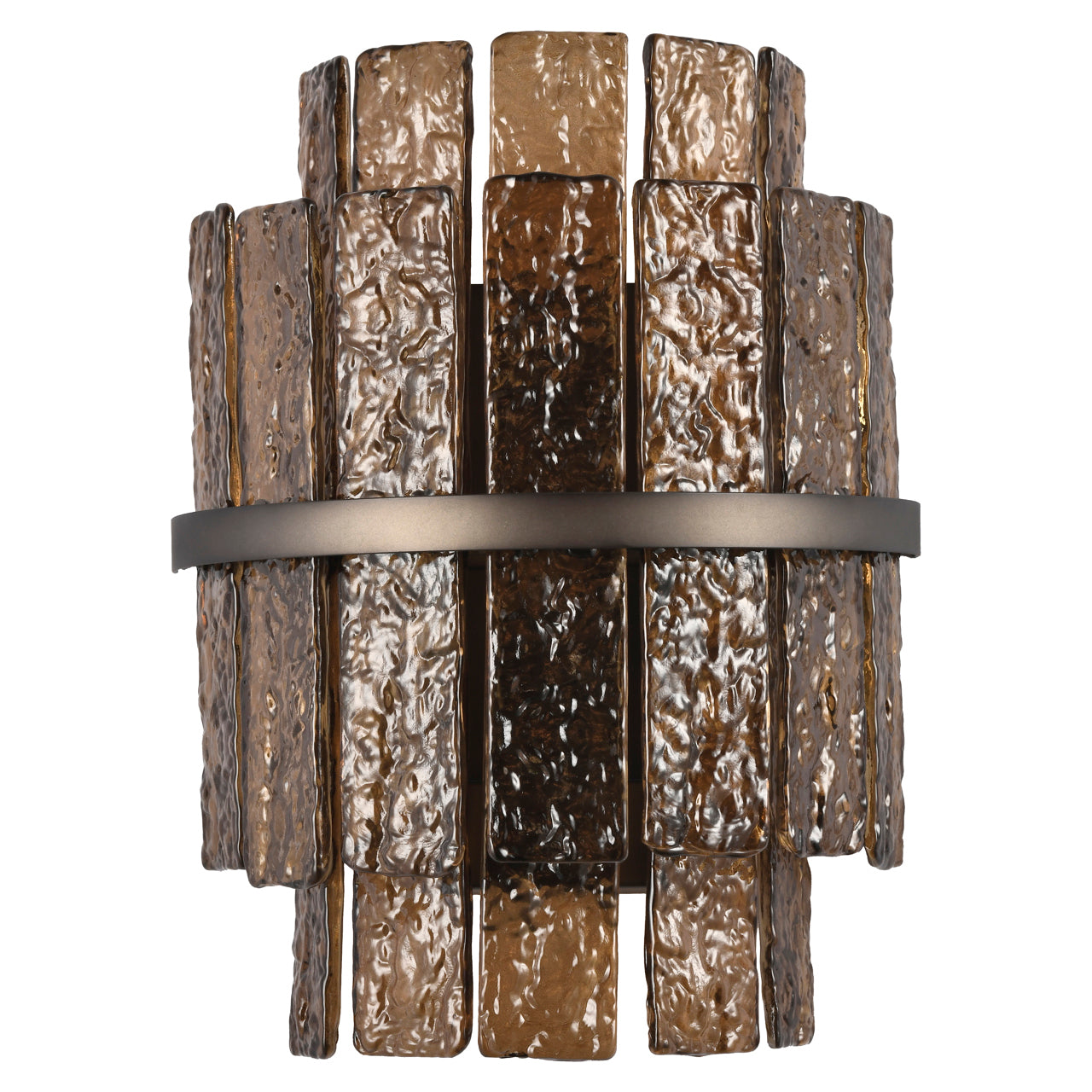 Wandlamp Lumy - Bruin glas