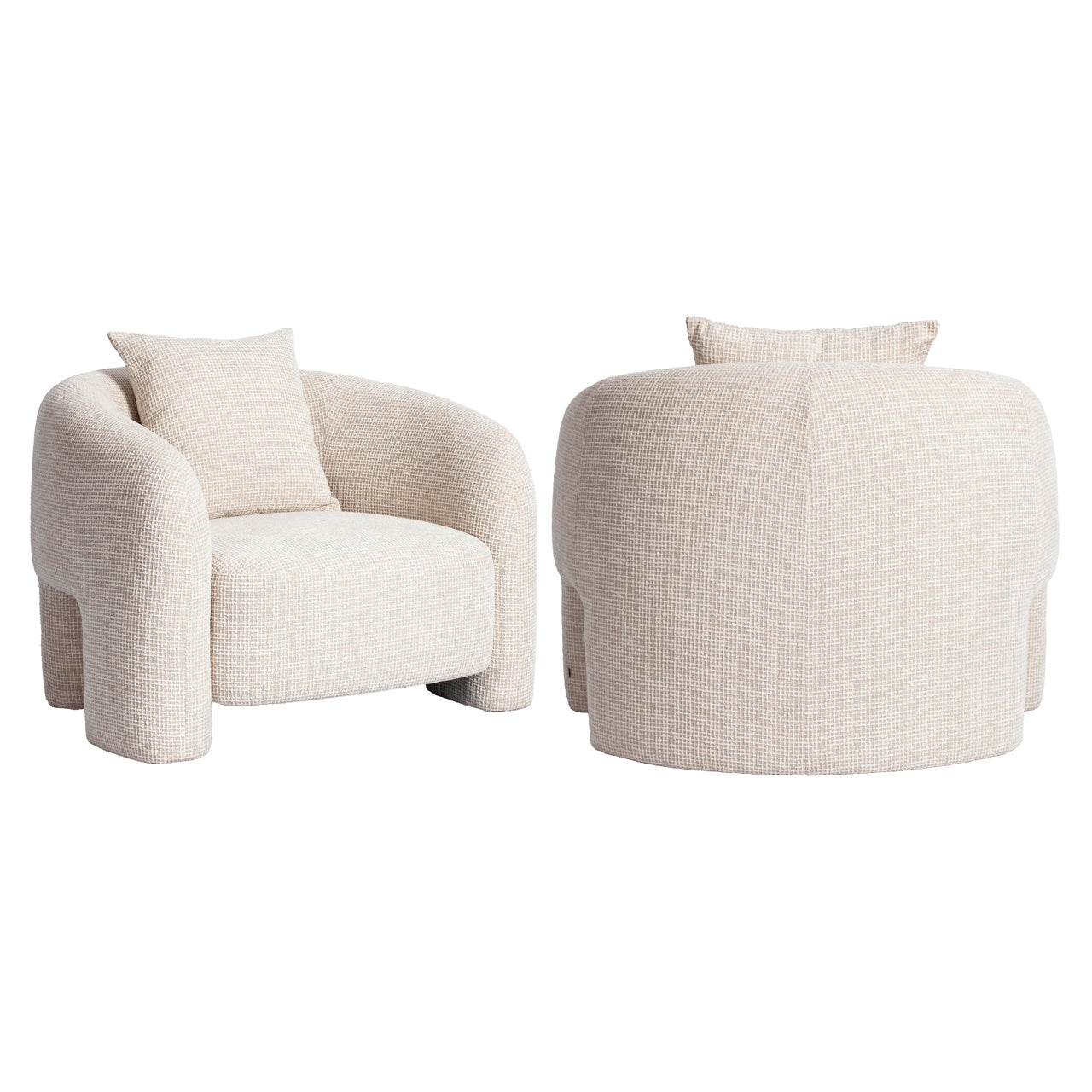 Fauteuil Tuscany - Beige blockweave