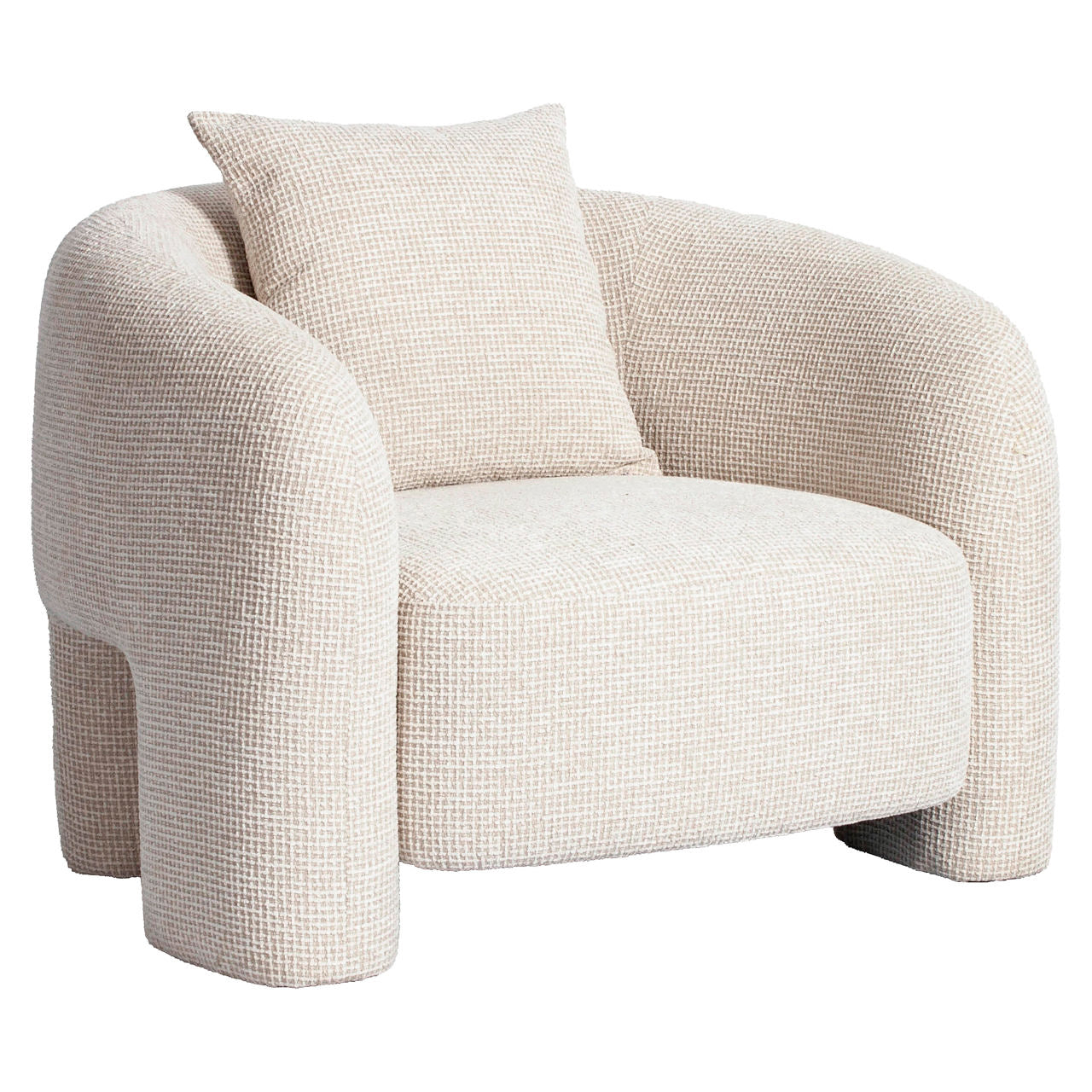 Fauteuil Tuscany - Beige blockweave