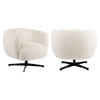Fauteuil Estelle - Beige - Blockweave swivel