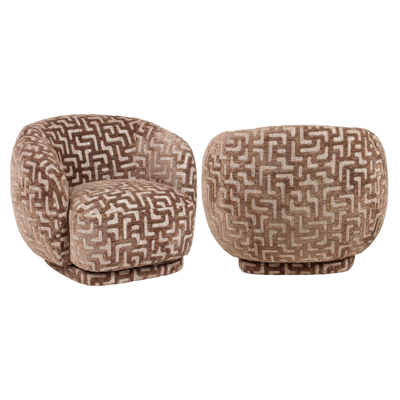 Fauteuil Negreslo - Brown labyrinth