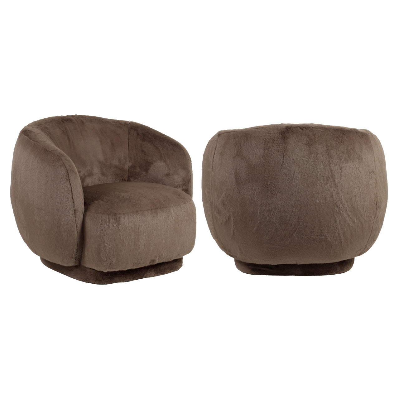 Fauteuil Negreslo - Brown fluffy