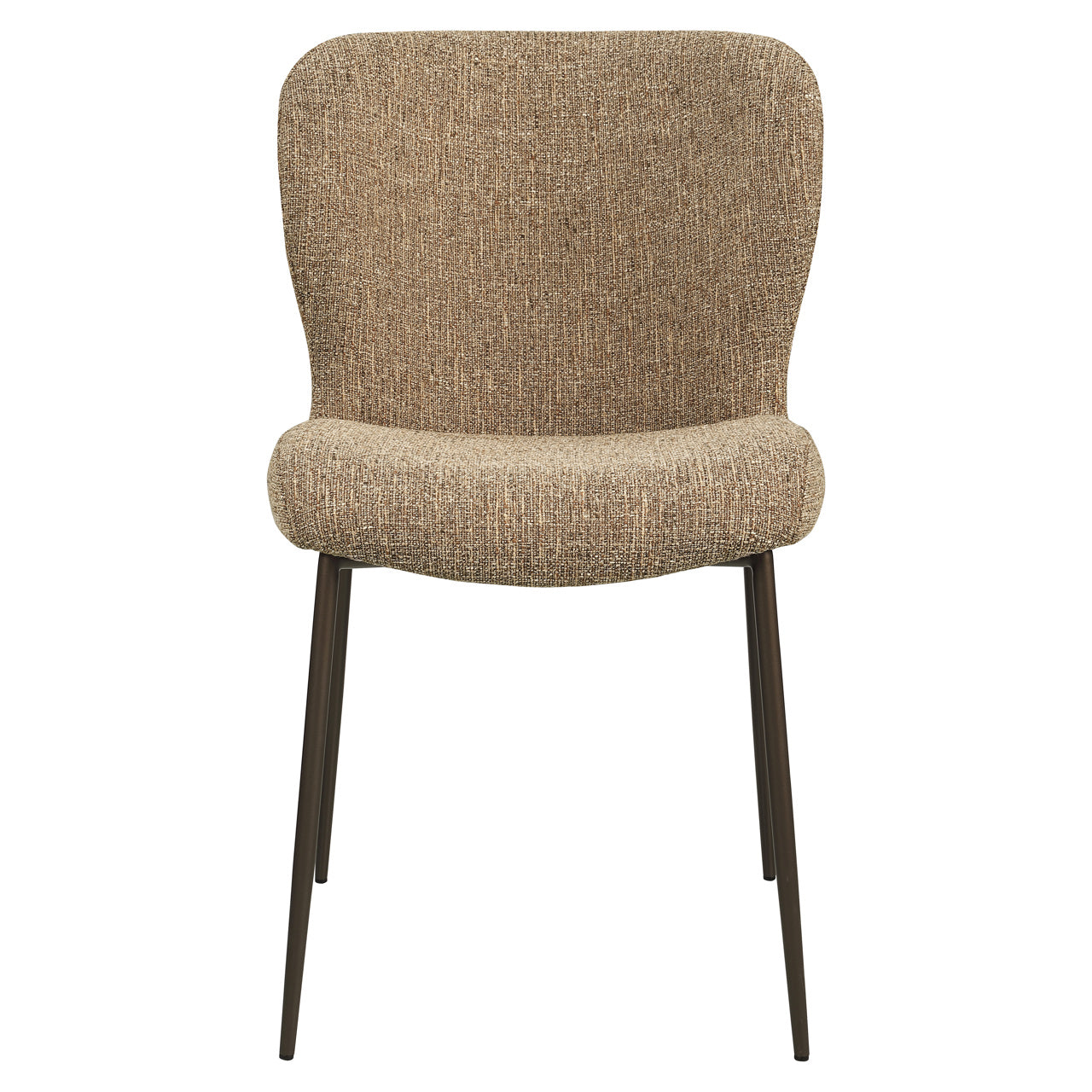 Eetkamerstoel Odarby - Bruin tweed (set van 2)