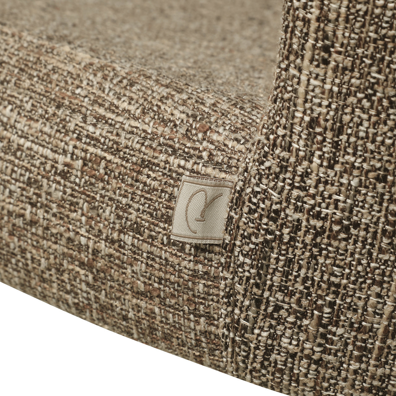 Eetkamerstoel Odarby - Bruin tweed (set van 2)