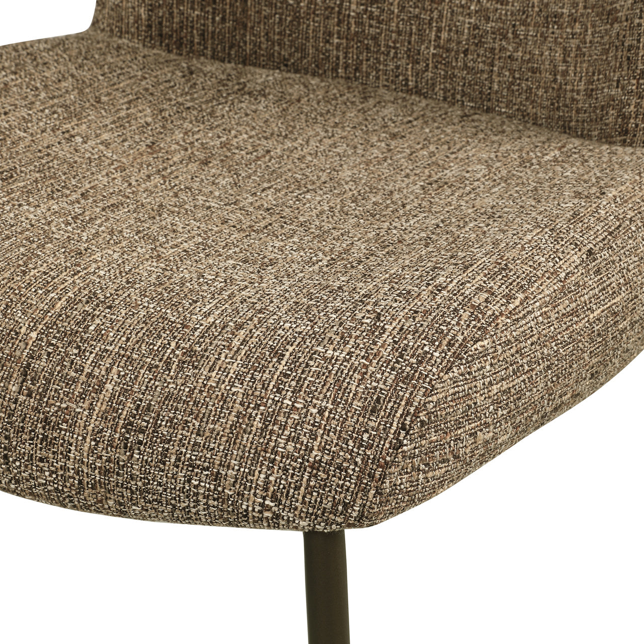 Eetkamerstoel Odarby - Bruin tweed (set van 2)