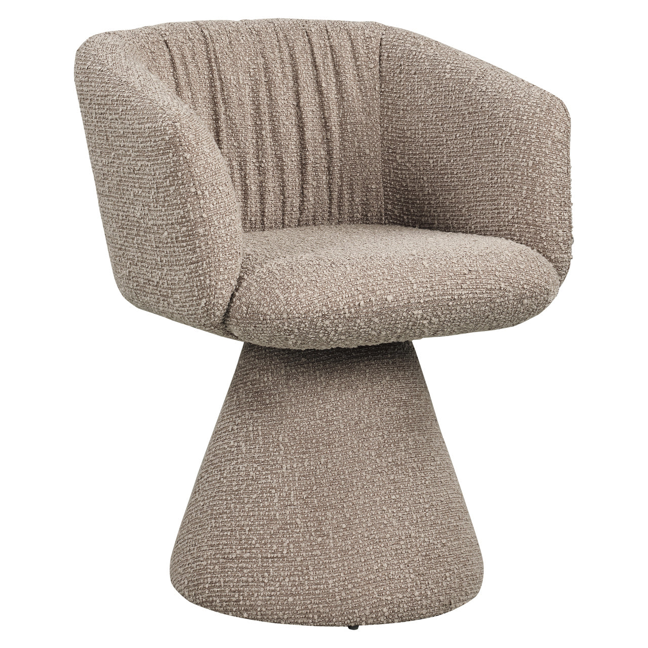 Draaistoel Madeline mocca chunky swivel