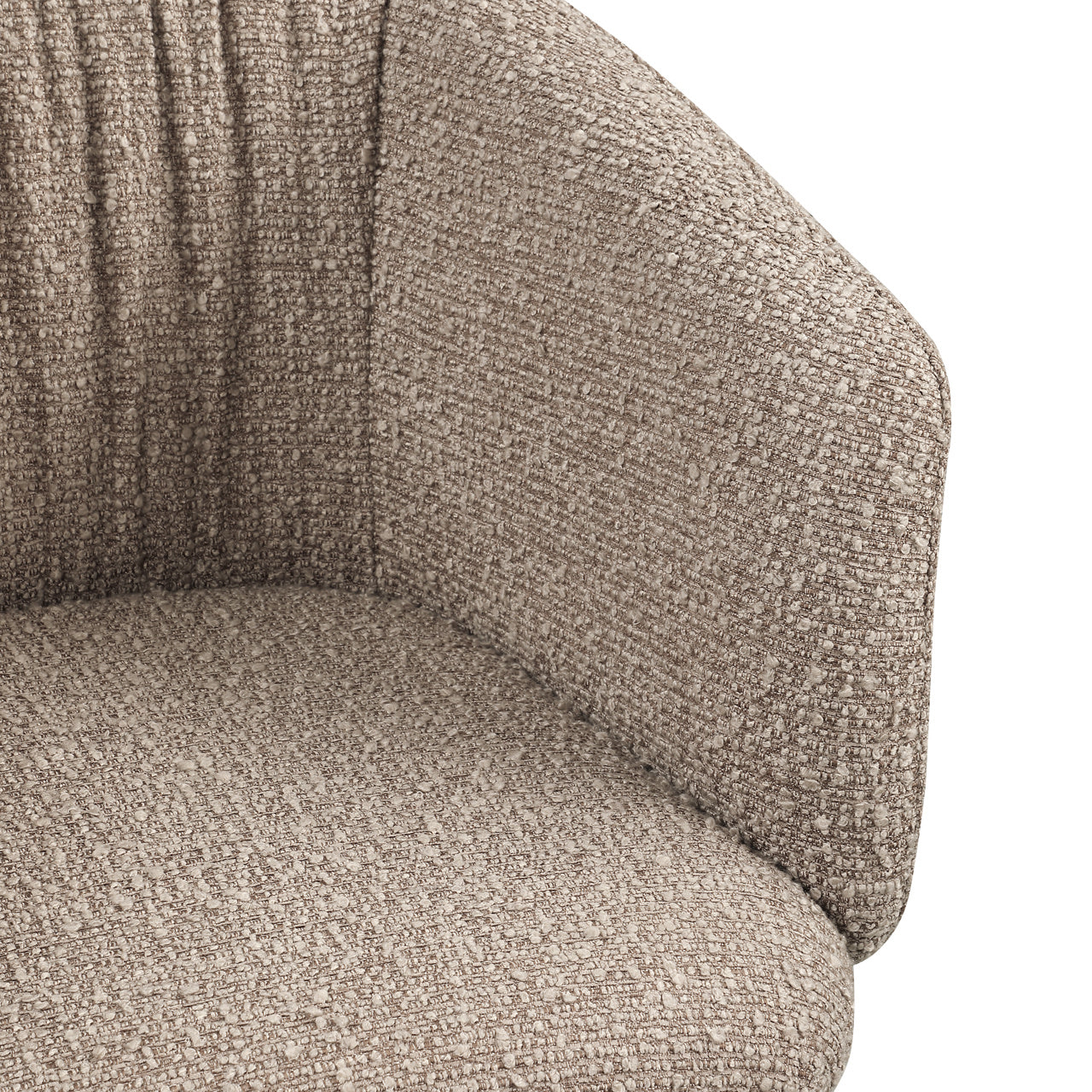 Draaistoel Madeline mocca chunky swivel