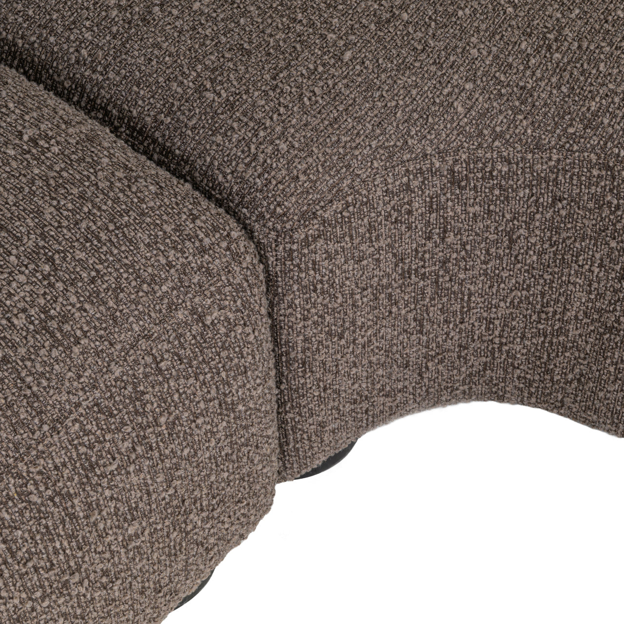 Hoekbank Pandora - Brown chunky - Lounge rechts