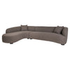 Hoekbank Pandora - Brown chunky - Lounge links