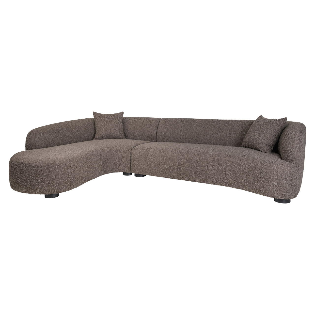 Hoekbank Pandora - Brown chunky - Lounge links