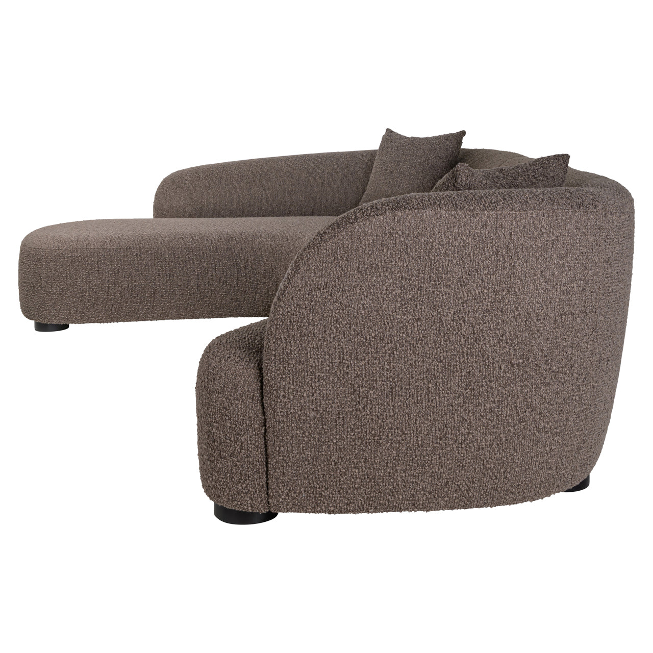 Hoekbank Pandora - Brown chunky - Lounge links