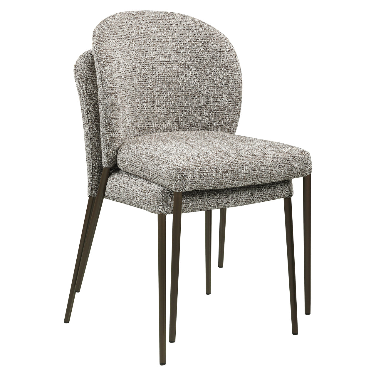 Eetkamerstoel Stacker - Earth tweed (set van 2)