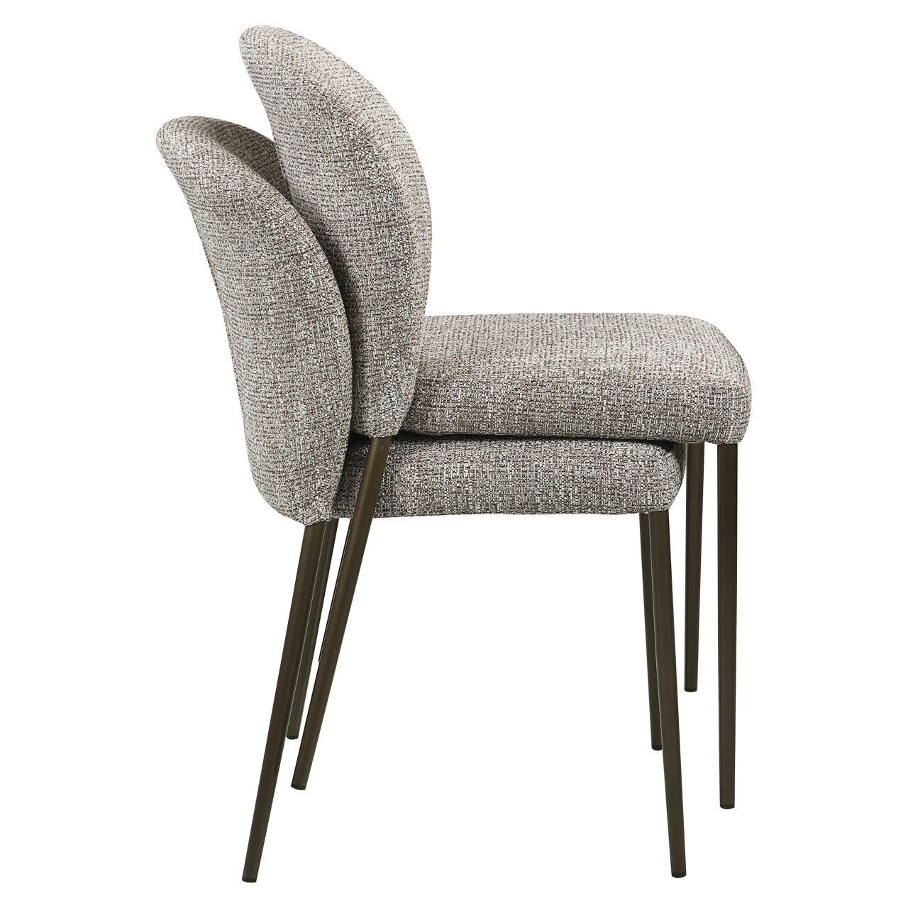 Eetkamerstoel Stacker - Earth tweed (set van 2)