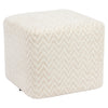 Poef Ciela - Beige chevron