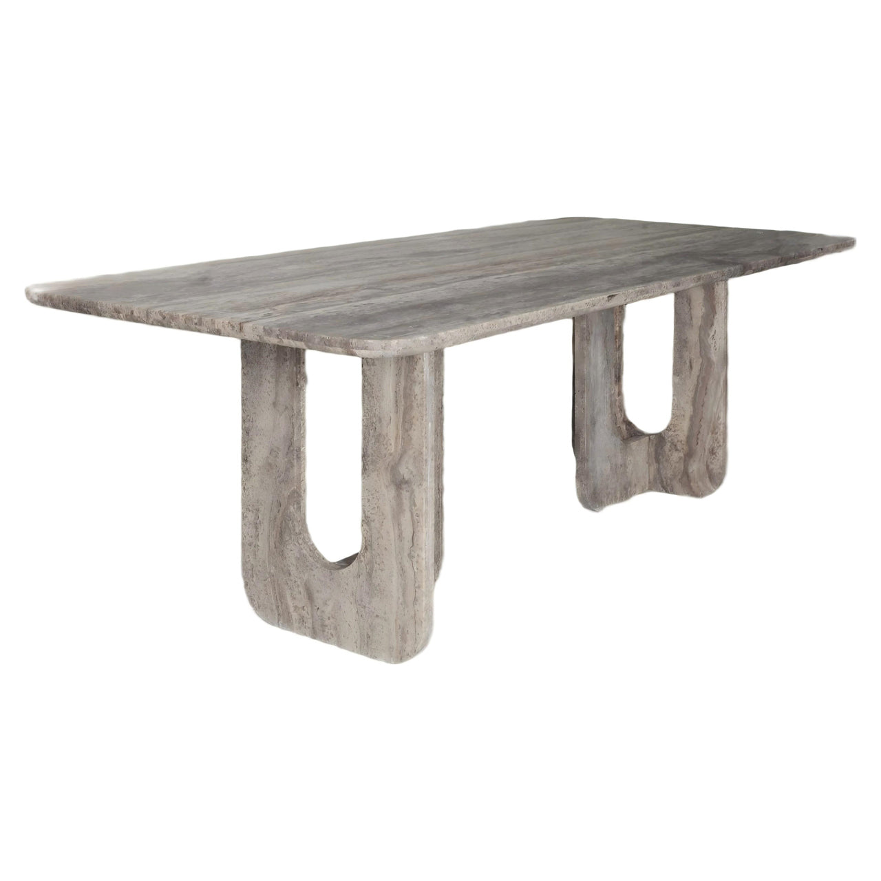 Eettafel Westin - 230 cm - Grijs travertijn