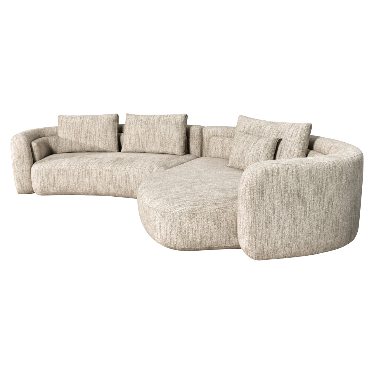 Sofa Angusto rechts - Natural softweave