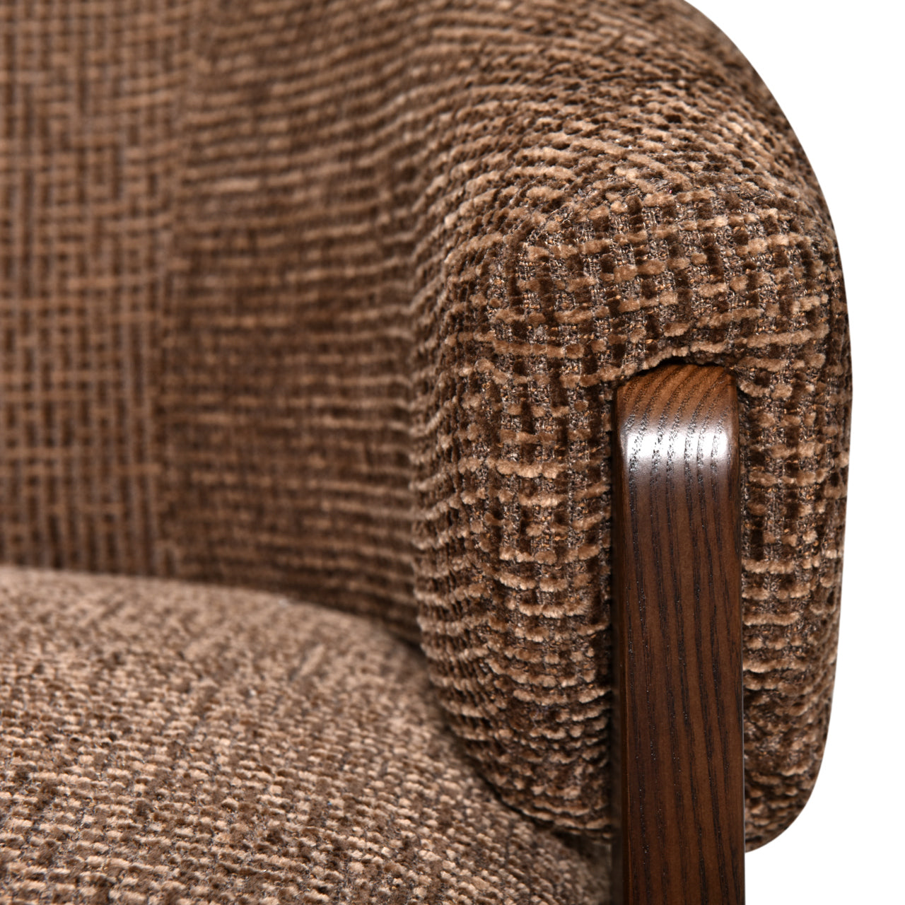 Fauteuil Marina - Brown blockweave