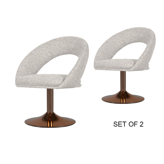 Eetkamerstoel Alex - Copper base (set van 2)