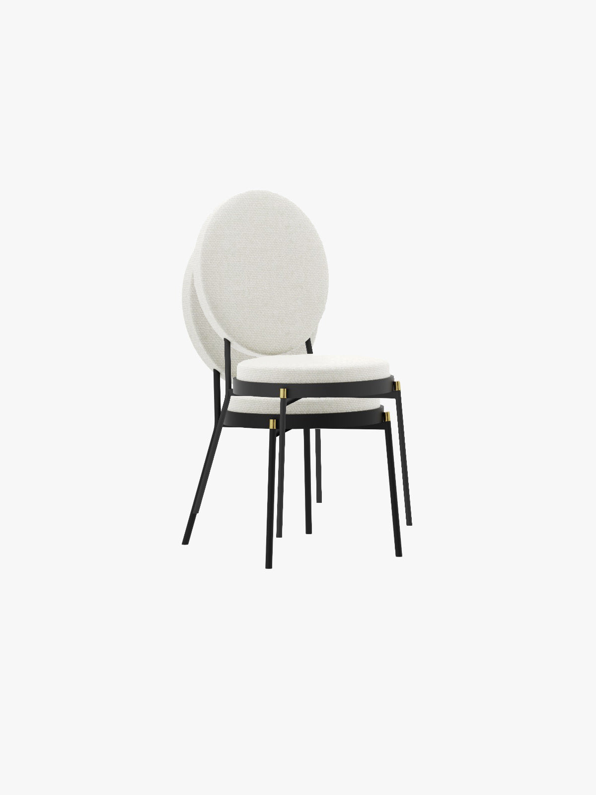 Conferentie stoel Eva - Bouclé (set van 2)