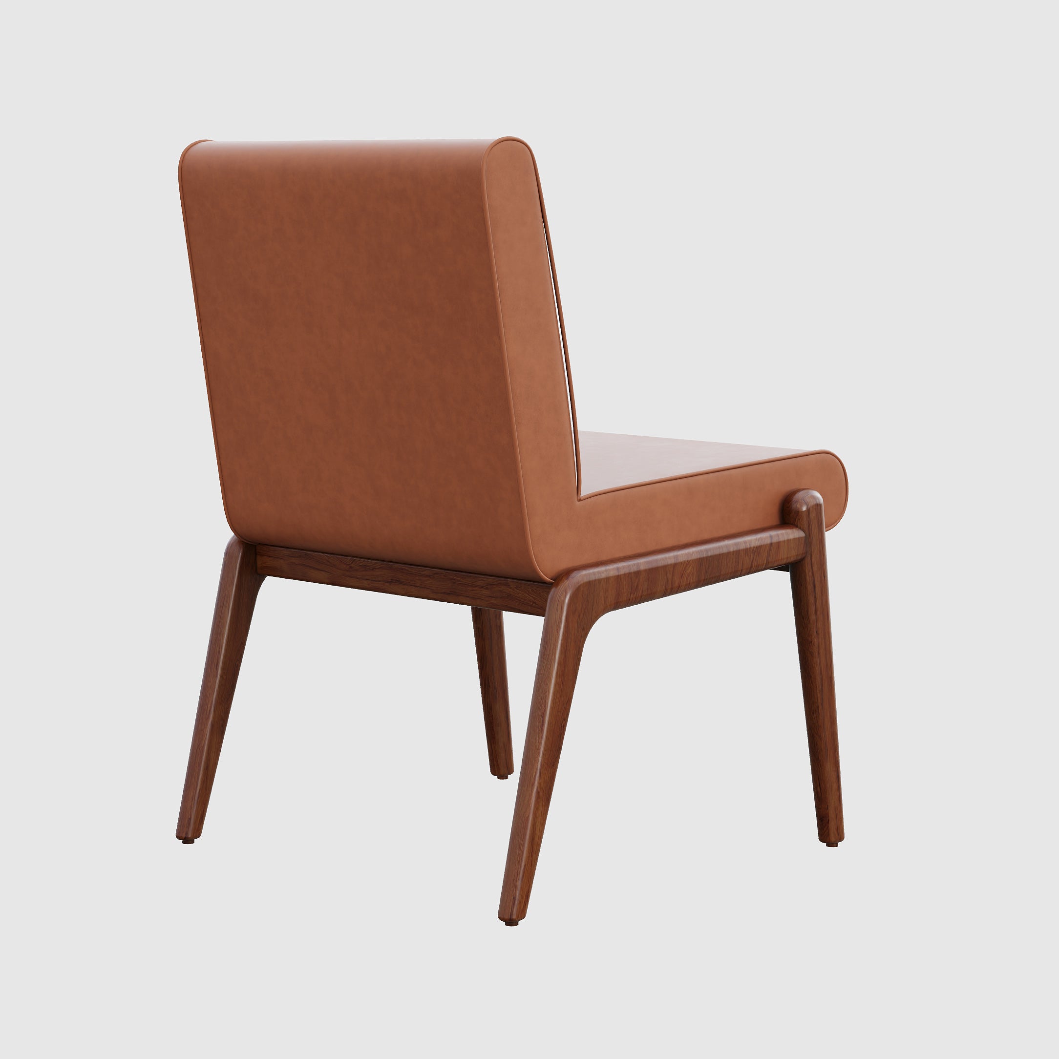 Eetkamerstoel Cary - Caramel faux leather