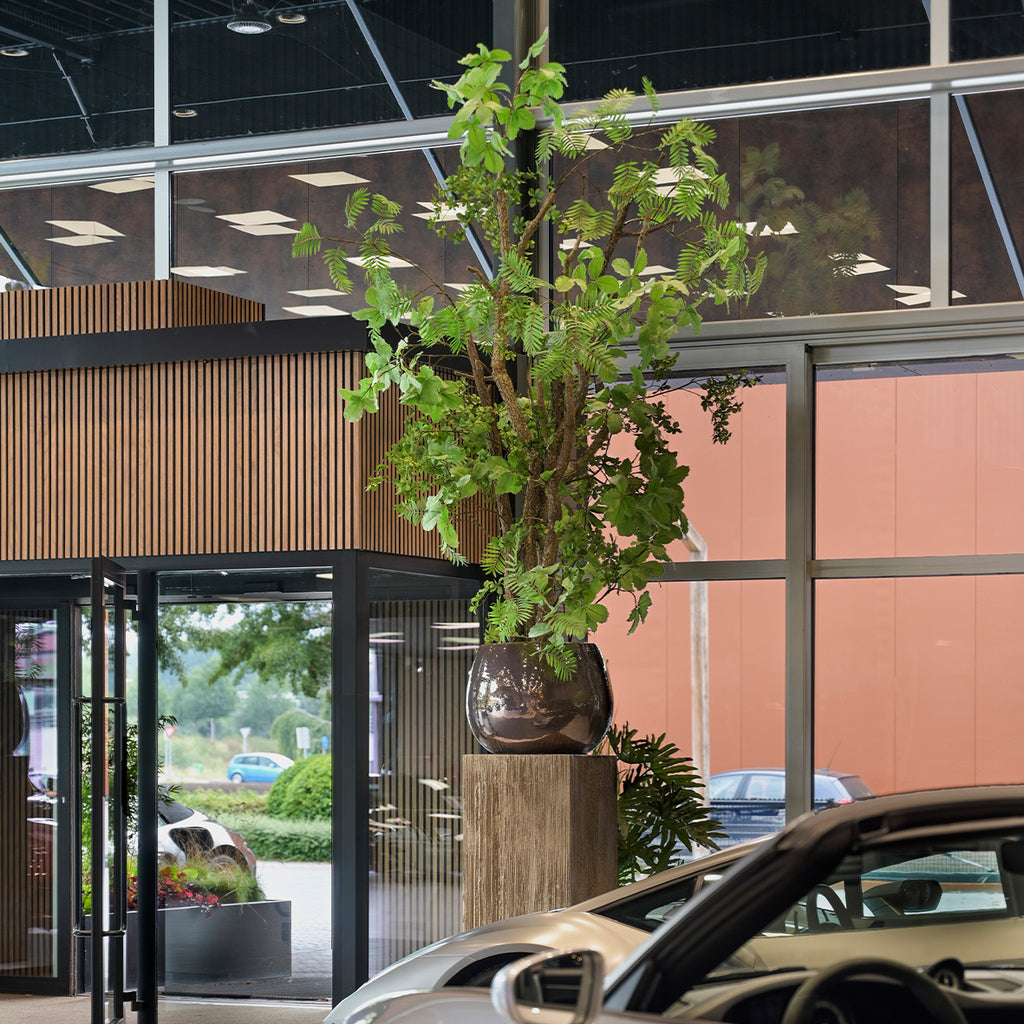 Plantenbak Koos - Metaalglans - D63 H47