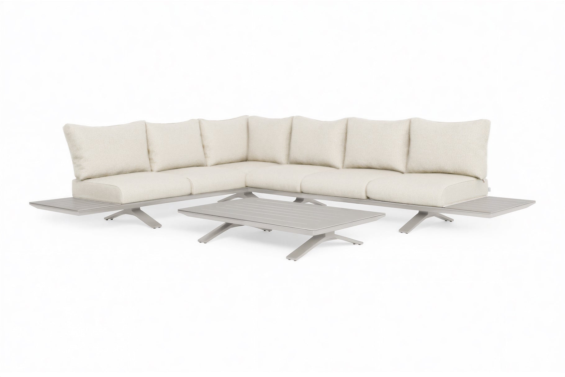 Loungeset Stockholm - Champagne - Beachy bouclé