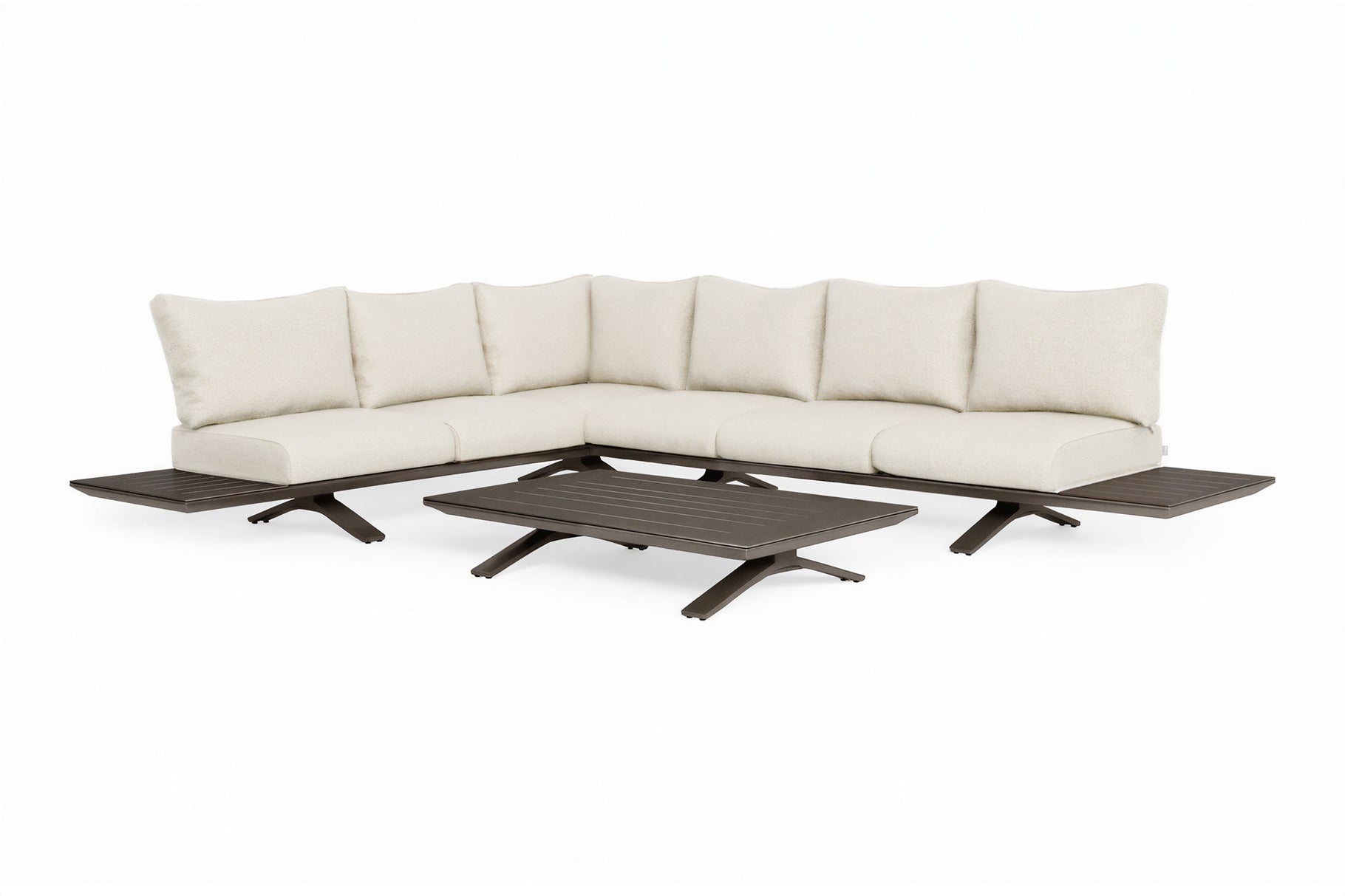 Loungeset Stockholm - Brons - Beachy bouclé
