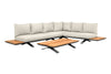 Loungeset Stockholm large - Teak - Royal Grey - Mixed