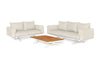 Sofaset Stockholm - Teak - Matt White - Mixed