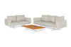Sofaset Stockholm - Teak - Matt White - Soft Grey