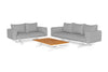 Sofaset Stockholm - Teak - Matt White - Antraciet