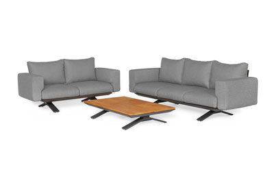 Sofaset Stockholm - Teak - Royal Grey - Antraciet