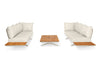 Loungeset Stockholm Ibiza Style - Teak - Camel Sand - Mixed