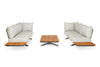 Loungeset Stockholm Ibiza Style - Teak - Royal Grey - Soft Grey