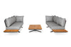 Loungeset Stockholm Ibiza Style - Teak - Royal Grey - Antraciet