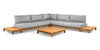 Loungeset Portofino - Teak - Matt White - Antraciet