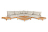 Loungeset Portofino - Teak - Camel sand - Natural gravel