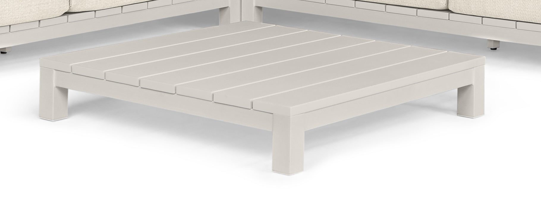 Salontafel Evora 95x95 - aluminium - Camel sand | SUNS tuinmeubelen