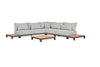 Loungeset Evora - Teak - Royal Grey - Soft Grey