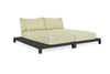 Daybed Evora - Matt black - Natural green