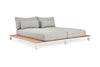 Daybed Evora - Teak - Matt white - Soft grey