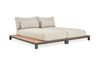 Daybed Evora - Teak - Matt grey - Natural mixed weave