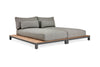 Daybed Evora - Teak - Matt grey - Light anthracite