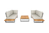 Loungeset Nardo Ibiza Style - Teak - Royal Grey - Soft Grey