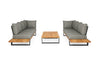 Loungeset Nardo Ibiza Style - Teak - Royal Grey - Antraciet
