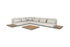 Loungeset Kota large - Teak - Royal Grey - Light Taupe